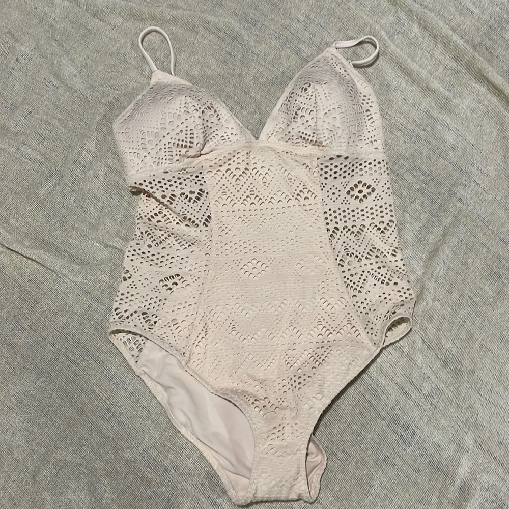 Crochet one piece swimsuit